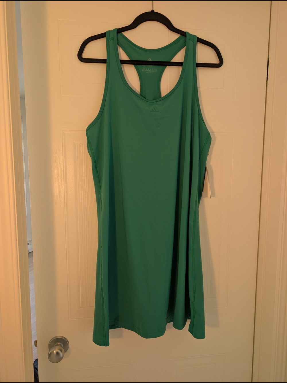 adidas Green Racerback Athletic Tank Dress